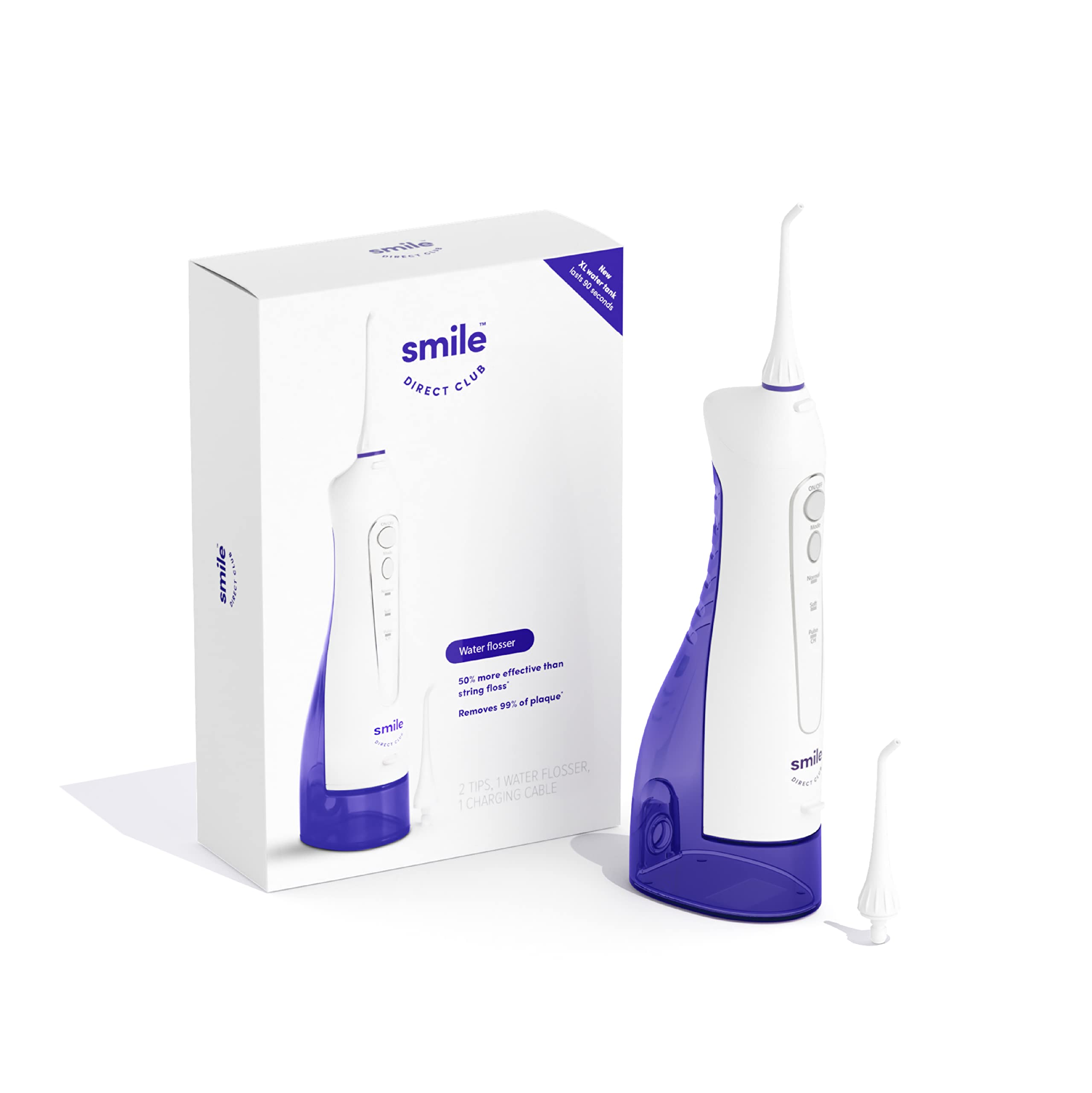 Amazon.com: SmileDirectClub 高級版水牙線器- XL 水箱附2 個噴嘴